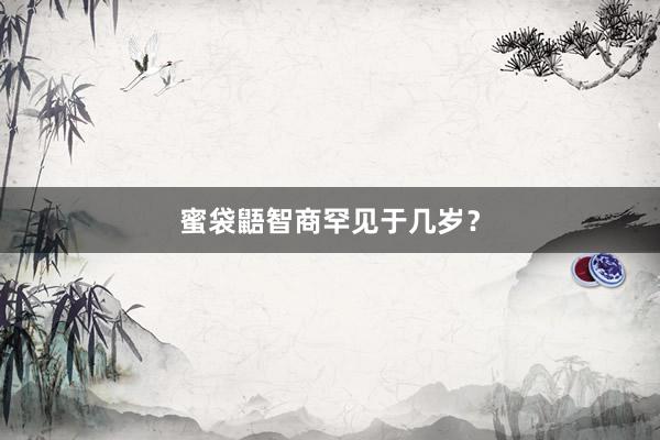 蜜袋鼯智商罕见于几岁？